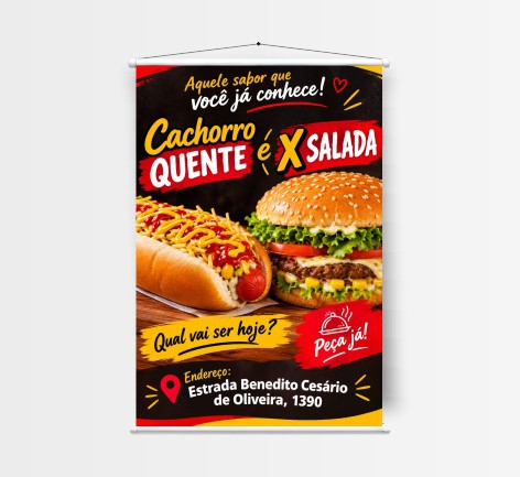 Banner Lona 280g - 40x60cm - A partir de 1 und.