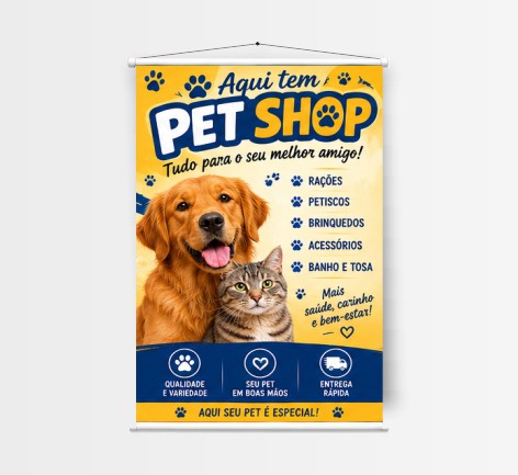 Banner Lona 280g - 90x120cm - A partir de 1 und.