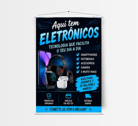 Banner Lona 280g - 90x120cm - A partir de 1 und.