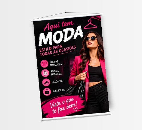 Banner Lona 280g - 90x120cm - A partir de 1 und.